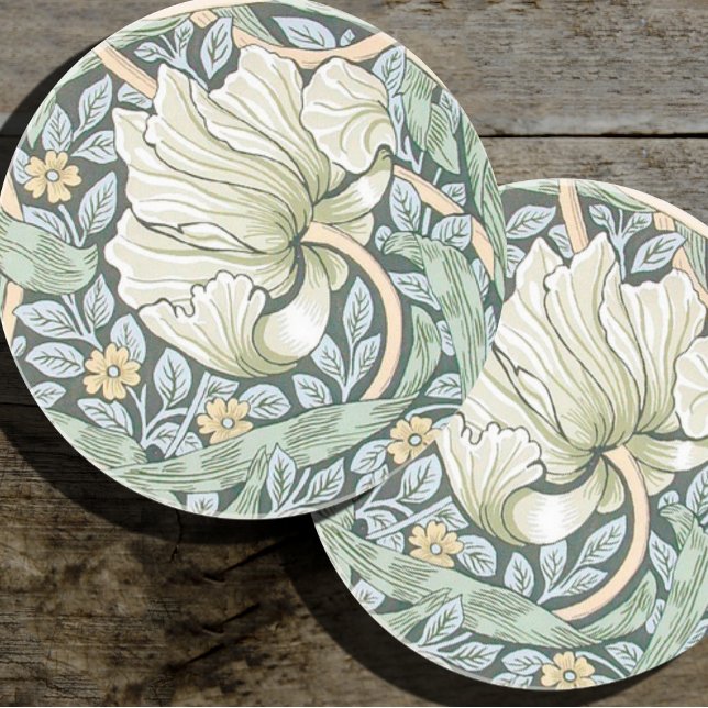 William Morris Pimpernel Floral Design Coaster (Creator Uploaded)