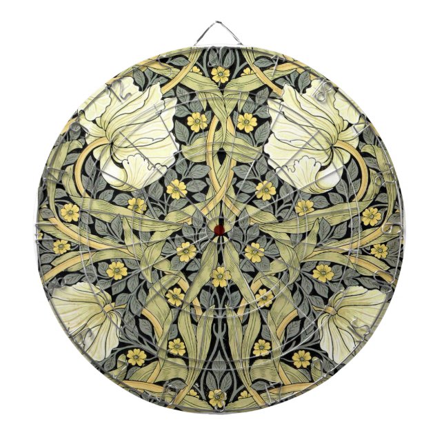 William Morris Pimpernel Floral Wallpaper Dartboard (Front)