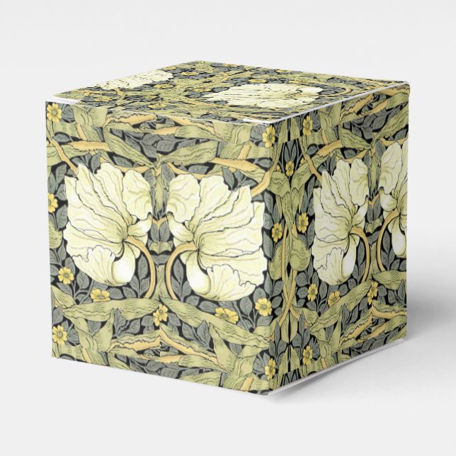 William Morris Pimpernel Floral Wallpaper Favour Box (Front Side)