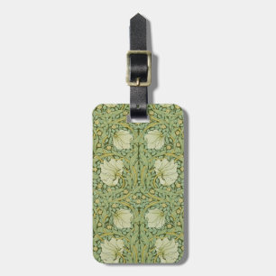 William Morris Pimpernel Floral Wallpaper Luggage Tag