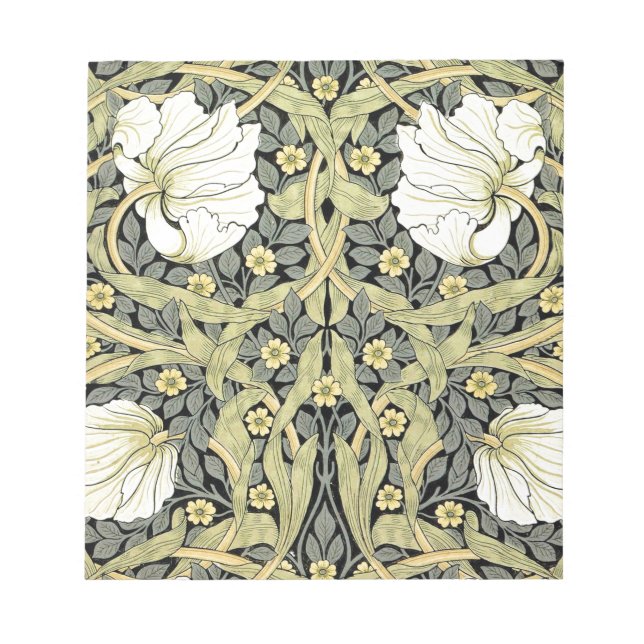William Morris Pimpernel Floral Wallpaper Notepad (Front)