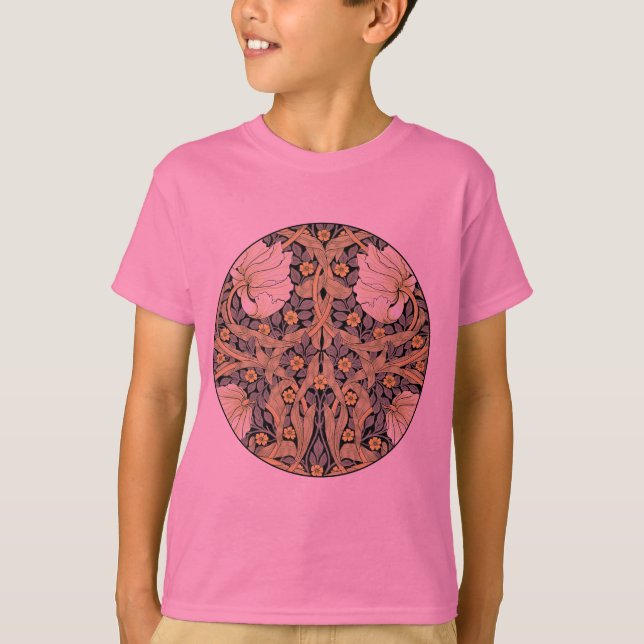 William Morris Pimpernel Floral Wallpaper T-Shirt (Front)