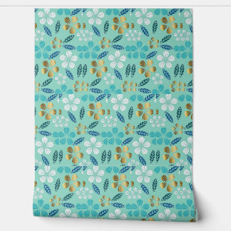 William Morris Pimpernel Green Art Nouveau Floral Wallpaper