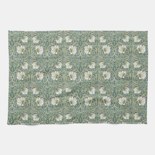 William Morris Pimpernel Pattern Tea Towel (Horizontal)