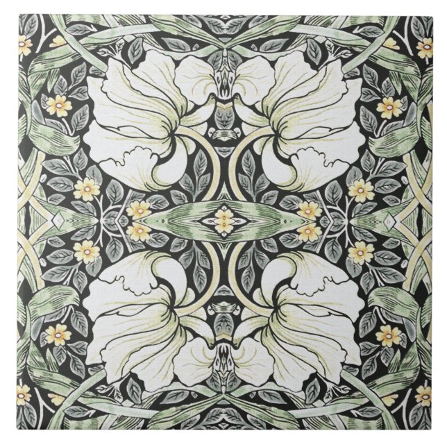 William Morris Pimpernel  Tile (Front)