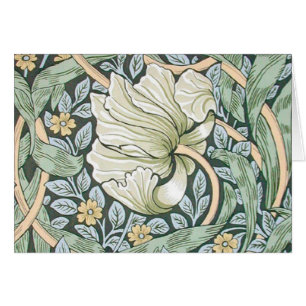 William Morris Pimpernel Tulips Botanical Art