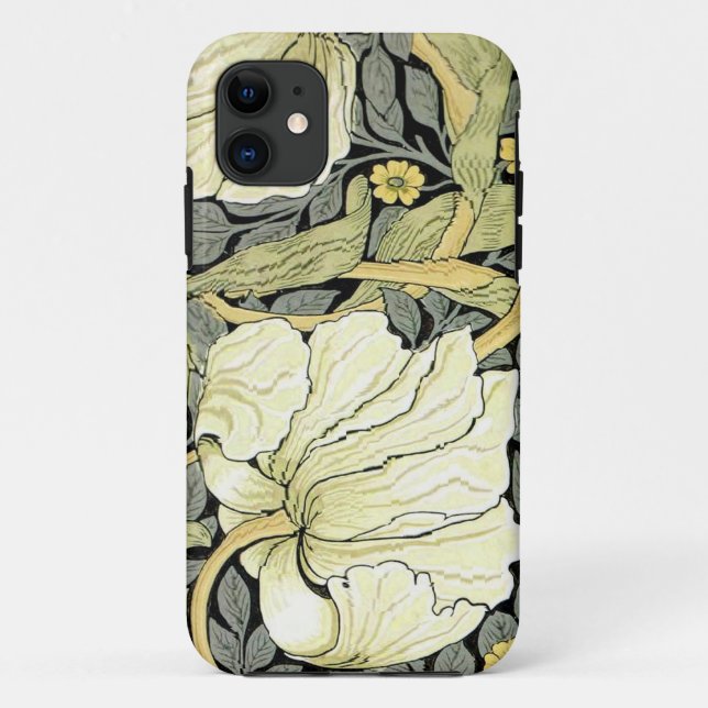 William Morris Pimpernel Tulips Botanical Art Case-Mate iPhone Case (Back)