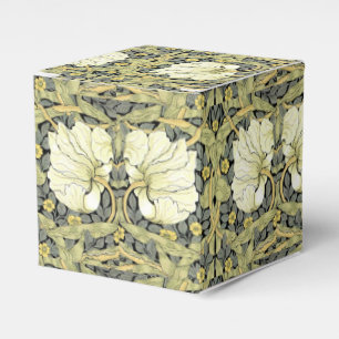 William Morris Pimpernel Tulips Botanical Art Favour Box