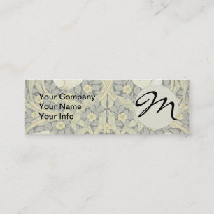 William Morris Pimpernel Tulips Botanical Art Mini Business Card