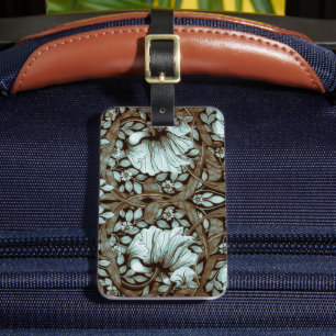 William Morris Pimpernel Vintage Floral Luggage Tag