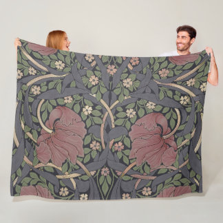 William Morris Pimpernel Vintage Pattern Fleece Bl Blanket