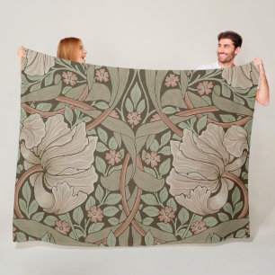 William Morris Pimpernel Vintage Pattern Fleece Bl Blanket