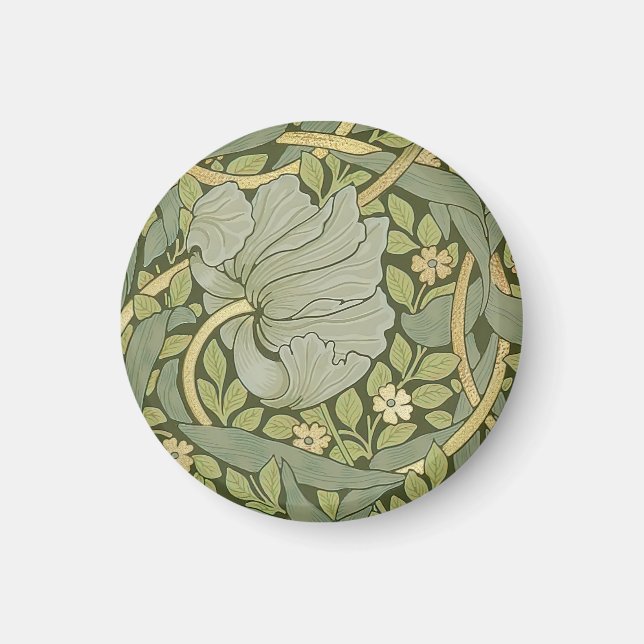William Morris Pimpernel Vintage Pattern Magnet (Front)