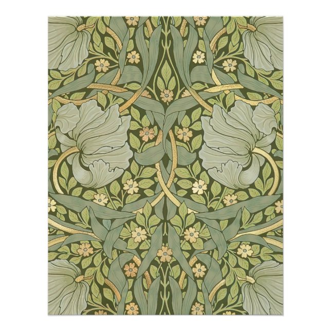 William Morris Pimpernel Vintage Pattern Photo Print (Front)