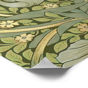 William Morris Pimpernel Vintage Pattern Poster