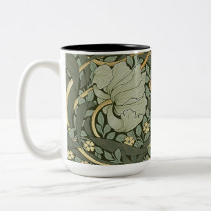 William Morris Pimpernel Vintage Pattern Two-Tone Coffee Mug