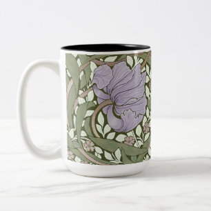 William Morris Pimpernel Vintage Pattern Two-Tone Coffee Mug