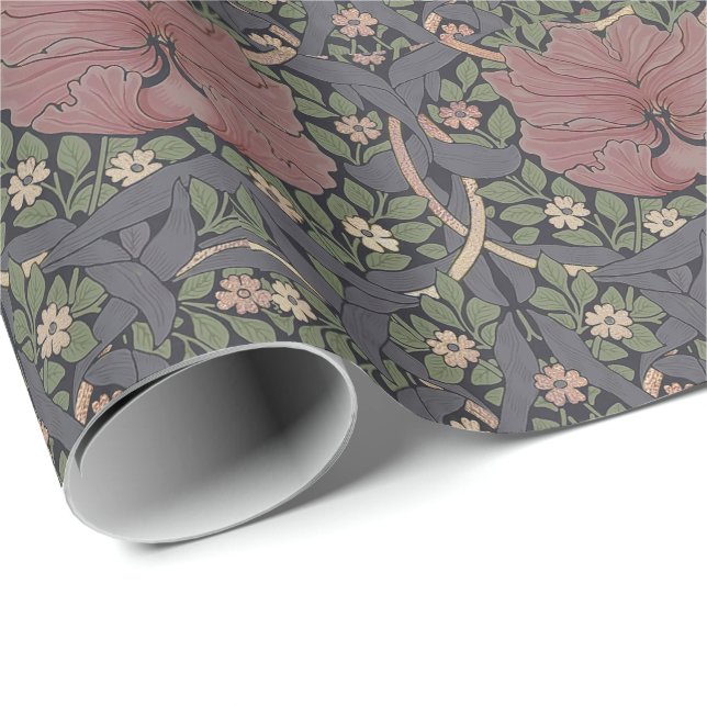William Morris Pimpernel Vintage Pattern Wrapping  Paper (Roll Corner)