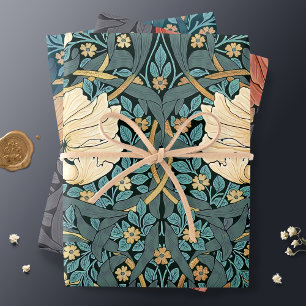 William Morris Pimpernel Vintage Pattern Wrapping  Paper Sheet