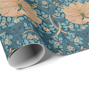 William Morris Pimpernel Vintage Pattern Wrapping  Wrapping Paper