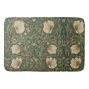 William Morris Pimpernel Vintage Pre-Raphaelite Bath Mat