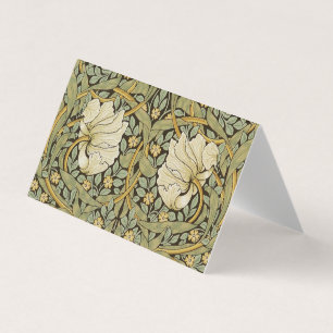 William Morris Pimpernel Vintage Pre-Raphaelite Business Card