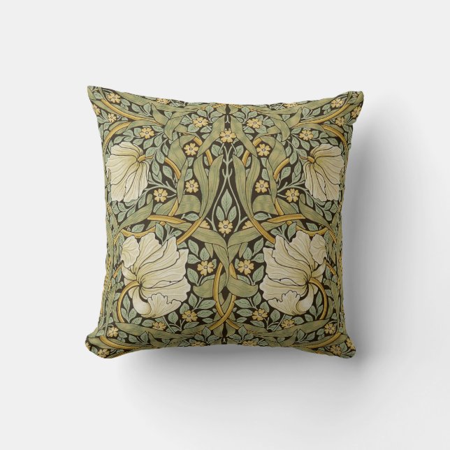 William Morris Pimpernel Vintage Pre-Raphaelite Cushion (Front)