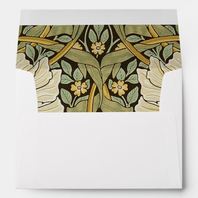 William Morris Pimpernel Vintage Pre-Raphaelite Envelope (Back (Bottom))