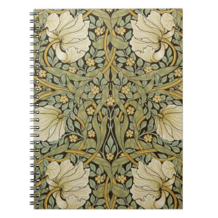 William Morris Pimpernel Vintage Pre-Raphaelite Spiral Notebook