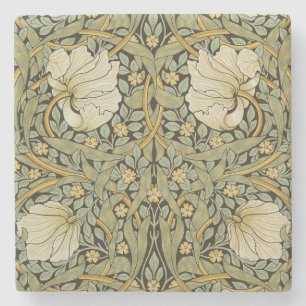 William Morris Pimpernel Vintage Pre-Raphaelite Stone Coaster