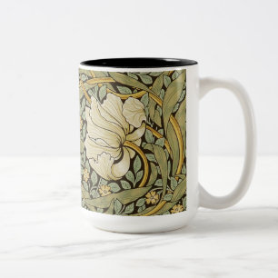 William Morris Pimpernel Vintage Pre-Raphaelite Two-Tone Coffee Mug
