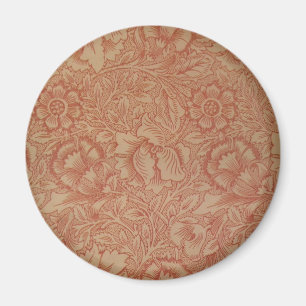 William Morris Pink Poppy Flower Floral Magnet