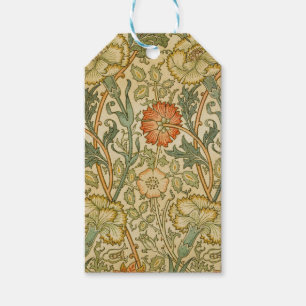 William Morris Pink Rose Border Floral Art Gift Tags