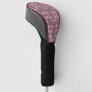 William Morris pink tulips,vintage Victorian chic Golf Head Cover