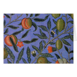 William Morris Pomegranate Blue Colourful Wallpape