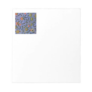 William Morris Pomegranate Blue Colourful Wallpape Notepad