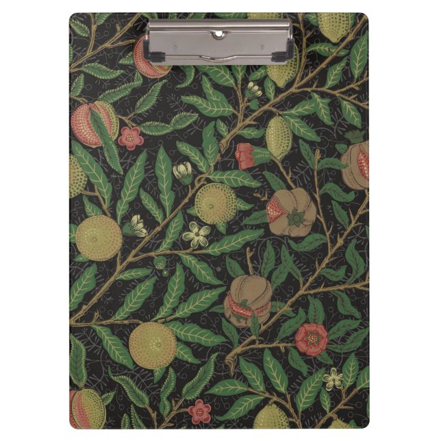 William Morris Pomegranate Classic Fruit Clipboard (Front)