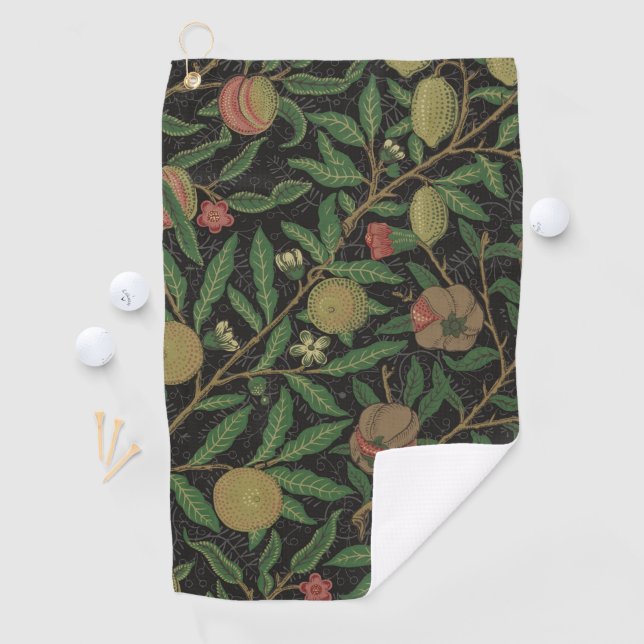 William Morris Pomegranate Classic Fruit Golf Towel (InSitu)
