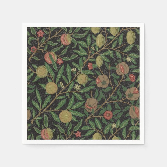William Morris Pomegranate Classic Fruit Napkin (Front)
