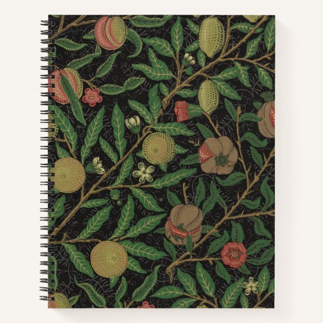 William Morris Pomegranate Classic Fruit Notebook (Front)