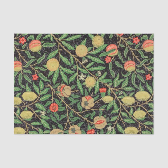 William Morris Pomegranate Design Tissue Paper (Front)