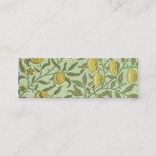 William Morris Pomegranate Fruit Design Mini Business Card