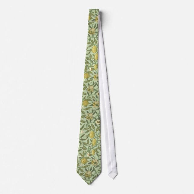 William Morris Pomegranate Fruit Design Tie (Front)