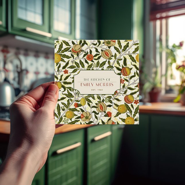 William Morris Pomegranate Lemons Vintage Pattern Tile (Creator Uploaded)
