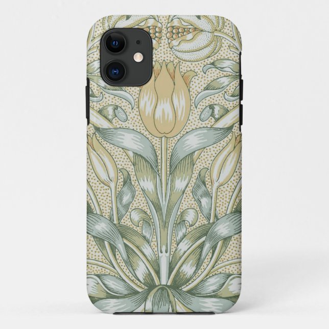 William Morris Pomegranate Pattern Antique Lily  Case-Mate iPhone Case (Back)