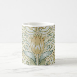 William Morris Pomegranate Pattern Antique Lily Coffee Mug