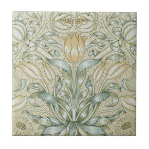 William Morris Pomegranate Pattern Antique Lily Tile