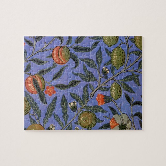 William Morris Pomegranate Wallpaper Jigsaw Puzzle (Horizontal)
