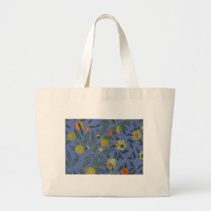 William Morris Pomegranate Wallpaper Large Tote Bag