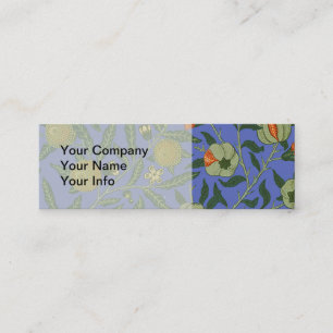 William Morris Pomegranate Wallpaper Mini Business Card